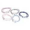 Girl Women Faux Pearl Hair Ring Knotted Rope Beaded Triad Hairband Jewelry Gift