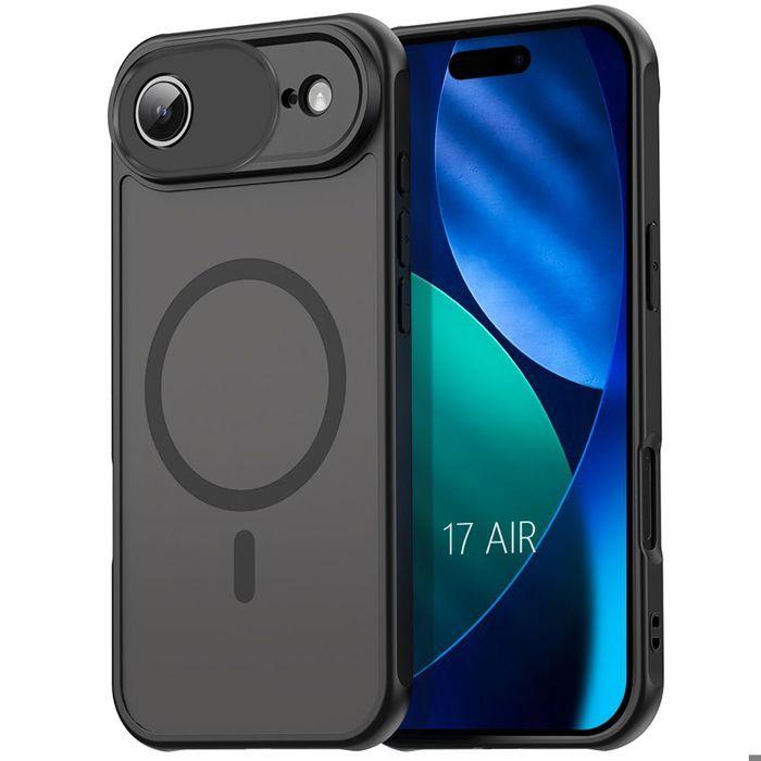 Coque de Protection - BOOLING - pour iPhone Air - avec Anneau Magnétique et Film Caméra - Noir