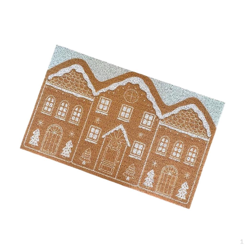 Christmas Welcome Doormat Pad House Decorative for Home Decor Garage 40cmx60cm