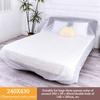 Elastic Edges Disposable Dust Covers Transparent PE Disposable Bed Cover Furniture Protector  Bed