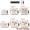 Set Of 2 Minimalist Flat Printing Curtains Without Rod Floral Spring Blossom Design New Year Festival Prints Light Curtain Polyester