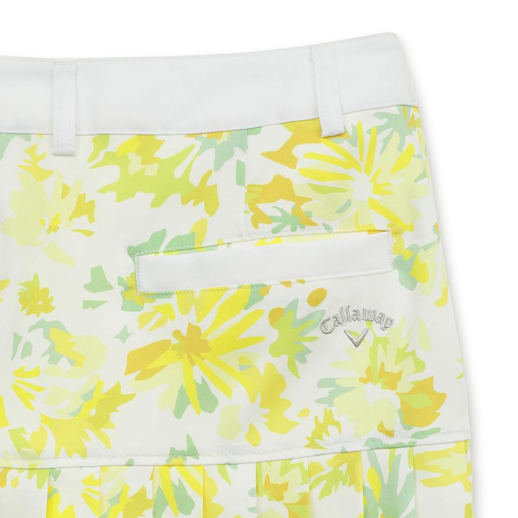 Callaway Pleated Floral Skirt Golf C25128206 Size S Women's / / 1061_Yellow,