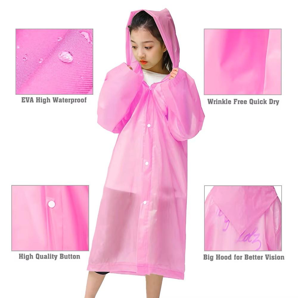 Lightweight Waterproof Raincoat Kids Portable Fashion Raincoats For Boys Girls Outdoor Rain Jackets Clothing Reusable Poncho