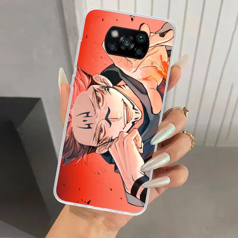 Japan Anime Jujutsus Phone Case for Xiaomi Poco X5 X6 X7 Pro F7 Ultra M7 Redmi 15 15C 13 13C 12 12C 10 10A 10C 9 9A 9C 9T Shell