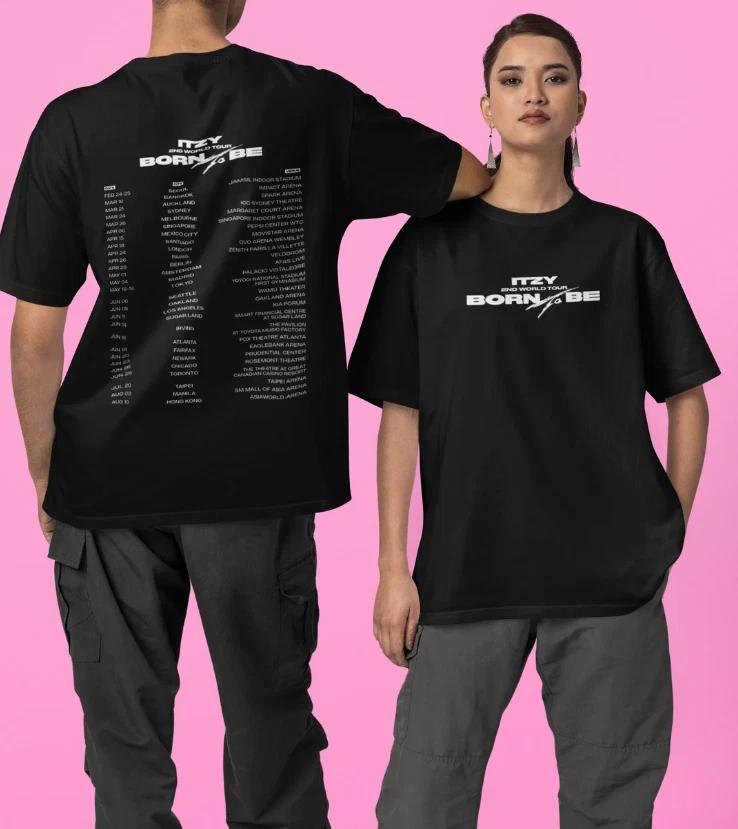 ITZY Born to Be 2nd World Tour Concert fan made kpop shirt, Gift For Midzy 2XL