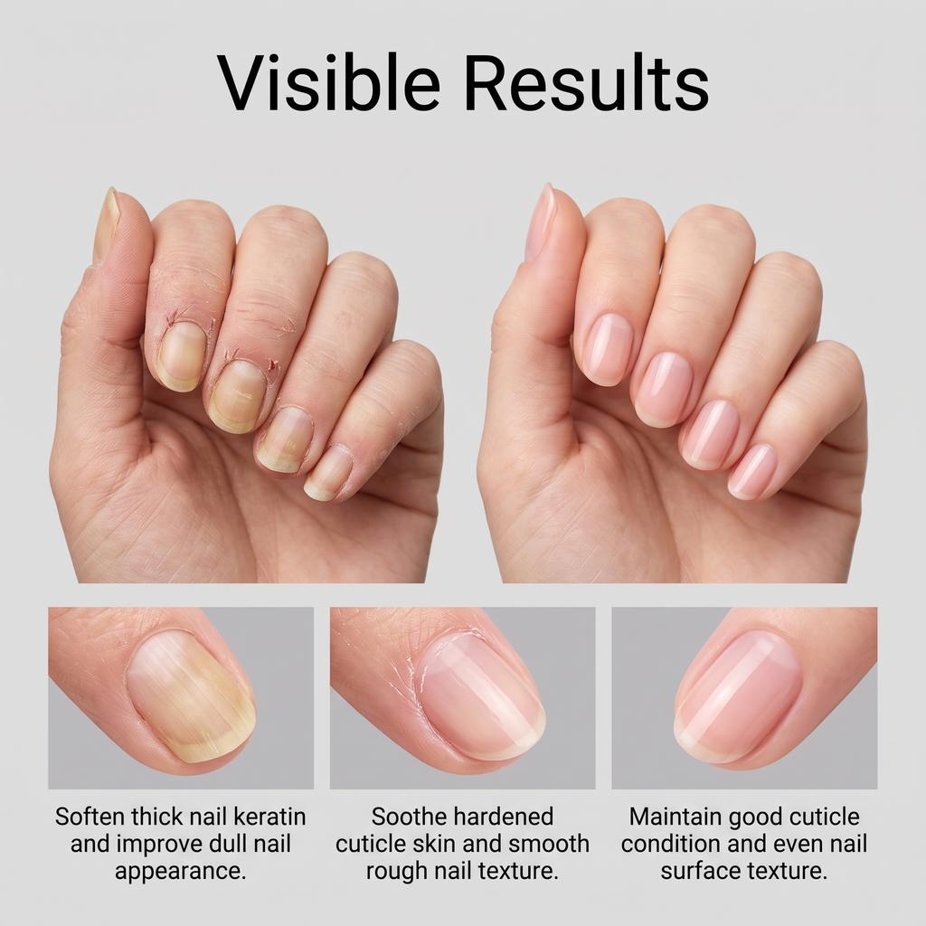 Nail care gel, nourishes the surface of nails and promotes daily care.