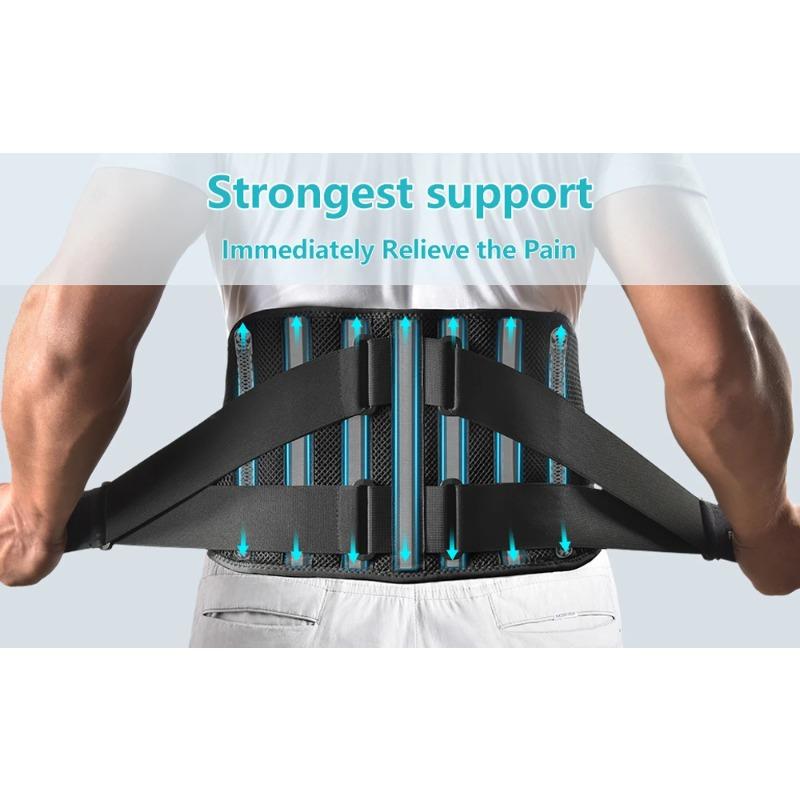 Rückenstütze mit zwei verstellbaren Riemen für Ischias und Bandscheibenvorfall