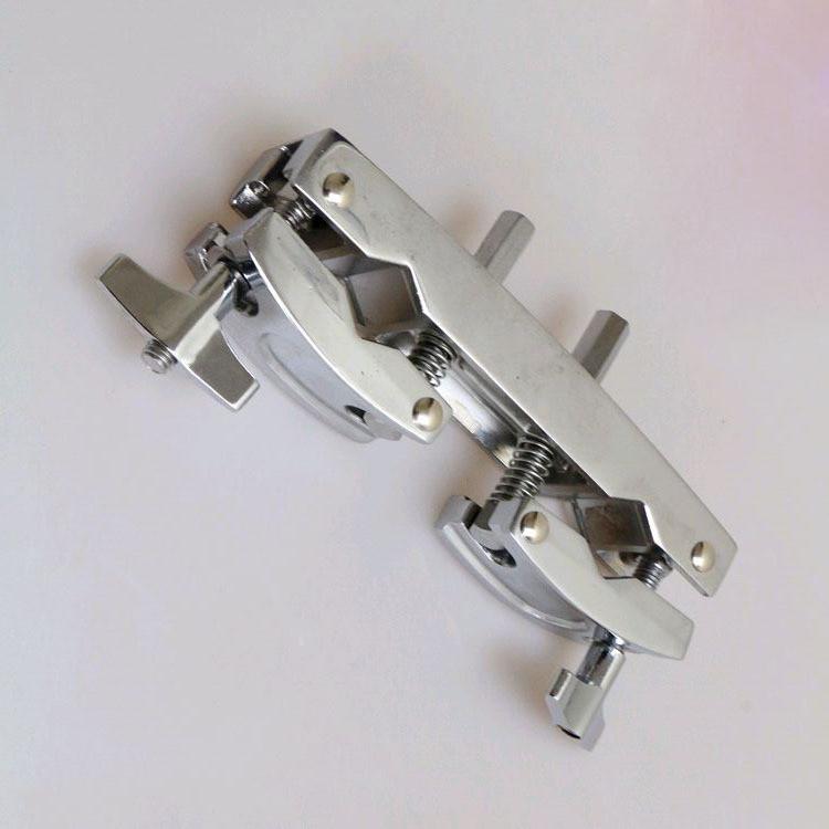 Heavy Duty Drum Set Clamp Reliable Dual Drum Holder Jazz Drum Mounting Clip