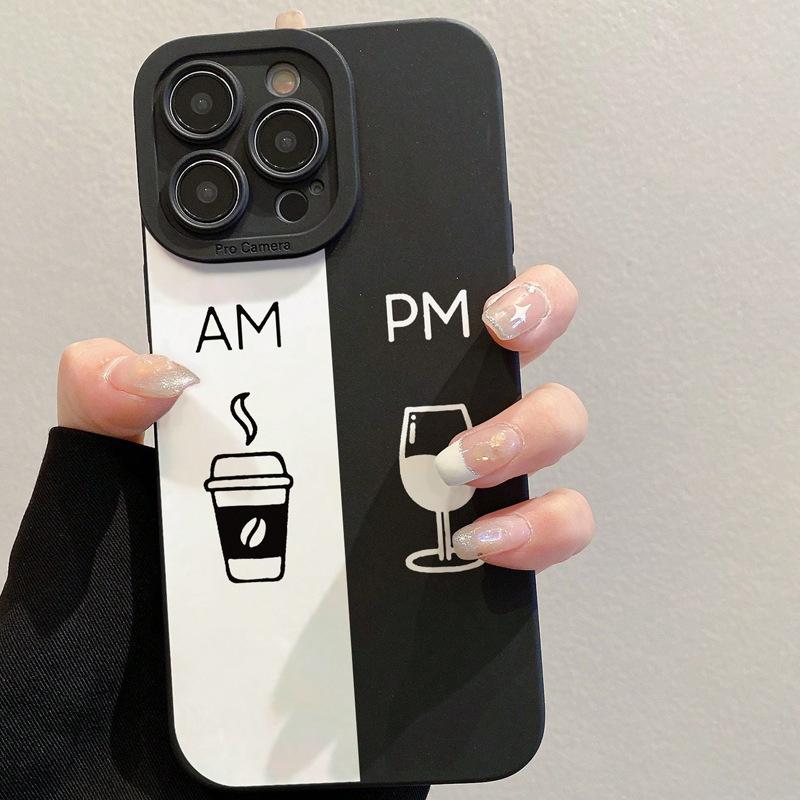 

Coffee Wine Glass Graphic Phone Case For iPhone 16 15 14 13 12 11 X XR XS SE2 SE 8 7 Plus Pro Max Mini Silicone Back Cover For iPhone 16