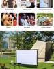 Punch-Free Wall-Mounted Outdoor Camping Projector Screen, High-Definition, 84-120 Inch