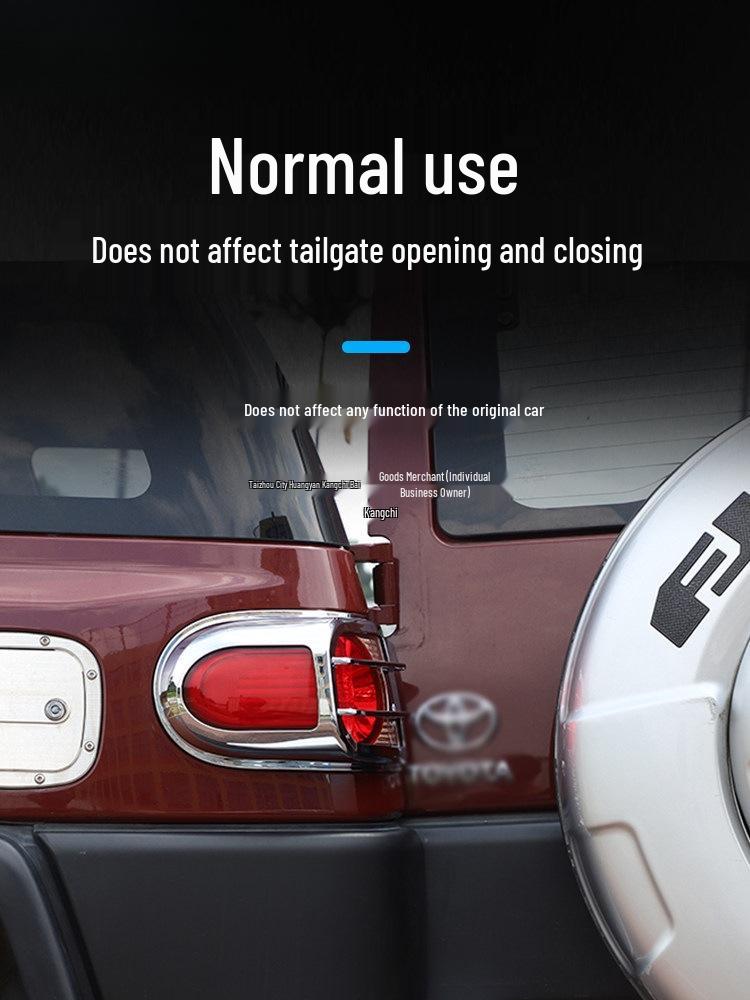 Coperture Nere Warrior per Luci e Telaio per Toyota FJ Cruiser: Protezione Fendinebbia Anteriori, Luci Posteriori, Indicatori di Direzione