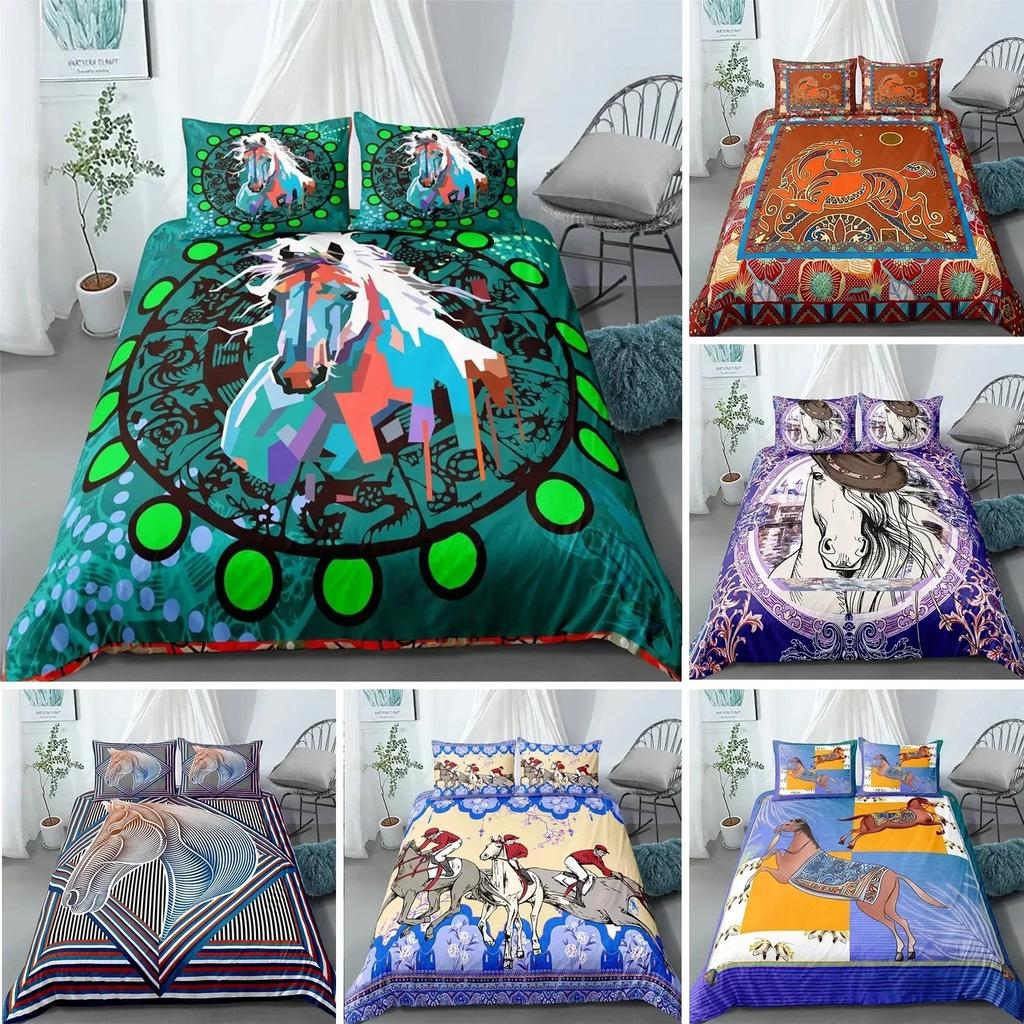 Top Constellation Duvet Cover Set Aries Galaxy Theme Twin Bedding Set King Size Polyester Quilt Cover for Constellation Lover