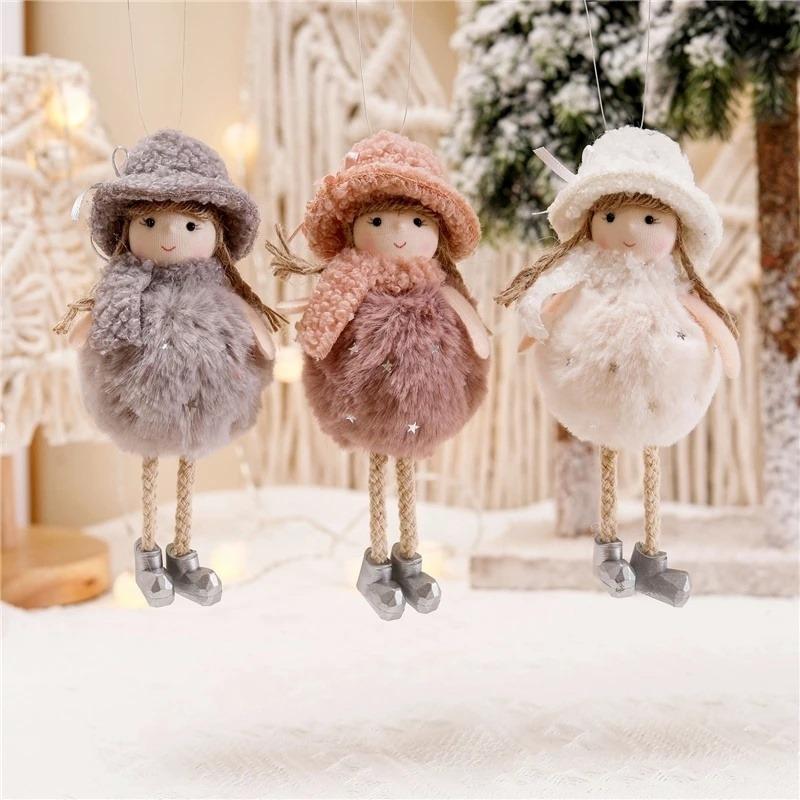 Christmas Cute Plush Doll New Year Gift Family Christmas Ornaments Christmas Tree Ornaments