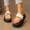 Fashion Women Slippers Summer Fashion shoes Flip Flops Outdoor Luxury Slides Women Non Slip Platform Slippers Casual Beach Flat Sandals