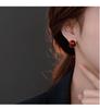 French Earrings, Niche Design, High-End Earrings, Women's Red Temperament, Socialite Earrings