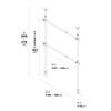 HEIAN SHINDO Tension Hanger Matte Width Height by Heian Shindo Kogyo Rack, 2-Tier Wide, Wall-Mounted Storage, Expandable, White, 99-162cm, 200-275cm
