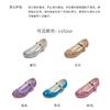 Children's High Heels Fashion Spring Autumn Girls' Single Shoes Little Girls gold silver Non-Slip Shoes Host Performance Shoes