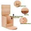 Creative Removal Cover Eco-friendly Squirrel Feeder Wooden Bird Food Pet Accessories
