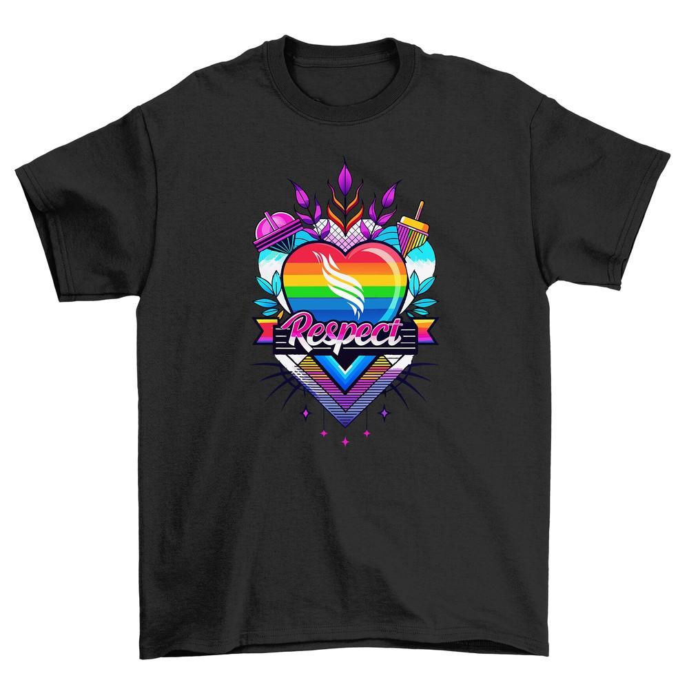 Pride_93 Rainbow Heart T-shirt - Spread Love and Rainbows! Funny tee, Unisex Pri