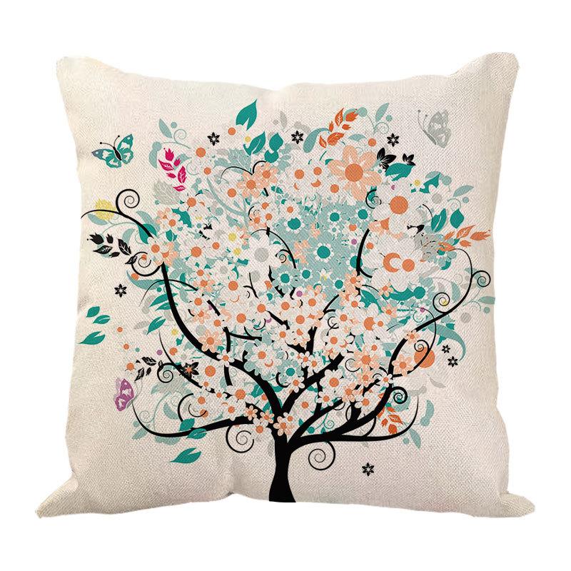 Money Tree Pillow Pillow Case Home Ornament Supplies Nordic Tree Flower Pillow Case Design Sofa Cushion Cushion Cover