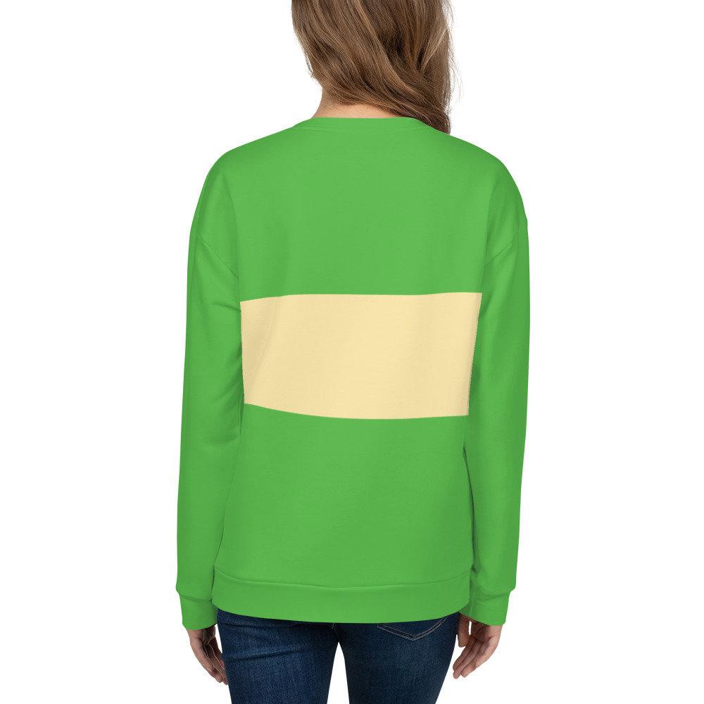 Undertale Chara Crewneck Sweatshirt Unisex GAME COS Versatile Cartoon Retro Pullover Casual Round Neck for Autumn/Winter Long Sleeve TOPS