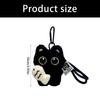 Pack of 2 Multi Functional Plush Cat Keychains Women's Bag Charm Accessory for Office Home and Personal Decoration