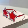 Cute Star Shaped Sunglasses with Sprinkles Women Stylish Beach Holiday Decor Shades Trendy Original Design Sun Glasses