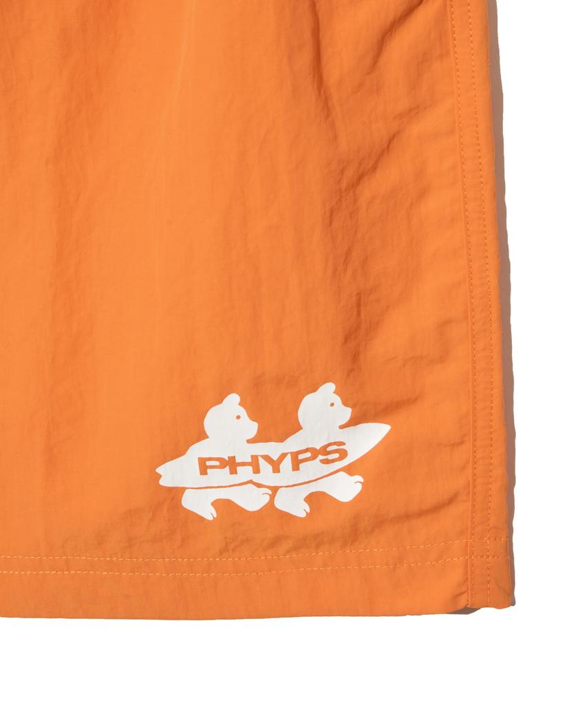 PHYSICAL DEPARTMENT Surfer Bear Beach Shorts_Orange