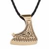 Kinitial Retro Nordic Vikings Charm Necklace Rune Axe Amulet Runes Pendant Scandinavian Choker Necklaces Bijoux
