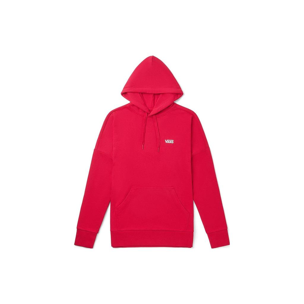 Vans Logo Print Hoodie Unisex Tops Red VN0A4MMIFTZ