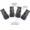 4PCS/SET Adjustable Anti-Slip Dog Shoes Wear-Resistant Pet Rain Boots  Sports Training