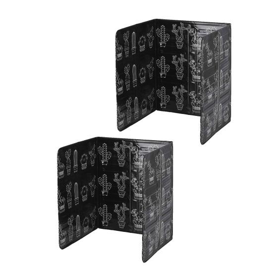 2Pcs 3-Sided Foldable Splatter Guard Aluminum Foil Grease Screen for Stovetop Frying Pan Protects Countertop from Oil Splashes Kitchen Cooking