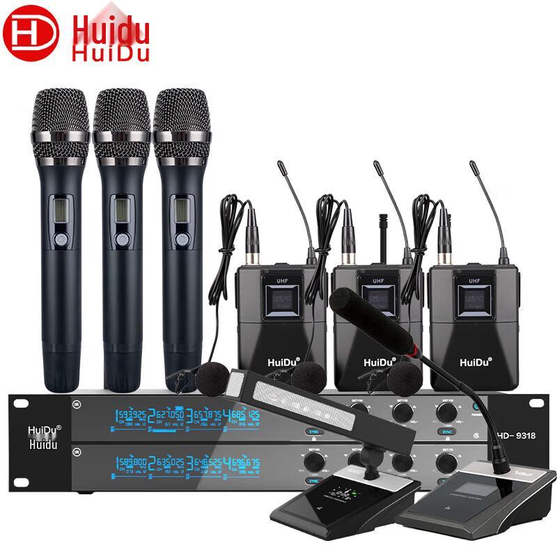 

HuDu HD-9318 Professional 8-Channel Wireless Microphone System (CN version)