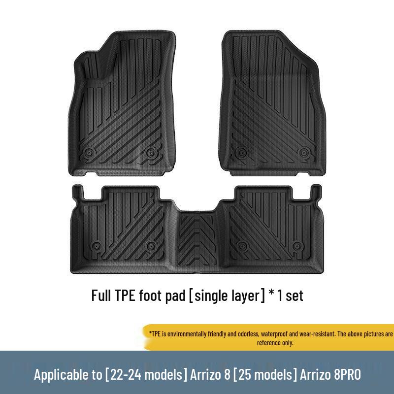 Eco-Friendly TPE Car and Trunk Floor Mats for Arrizo 8 (2022-2024) & Arrizo 8 Pro (2025)