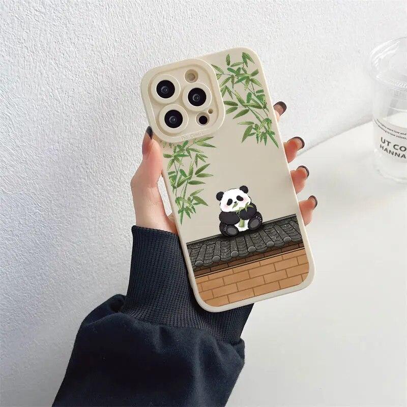 Animace Krásný telefon pro Iphone XR Max 11 Plus 6 13 Mini 7 14 X 8 12 XS Pro 6s Straight Silicon Soft TPU silikonový kryt