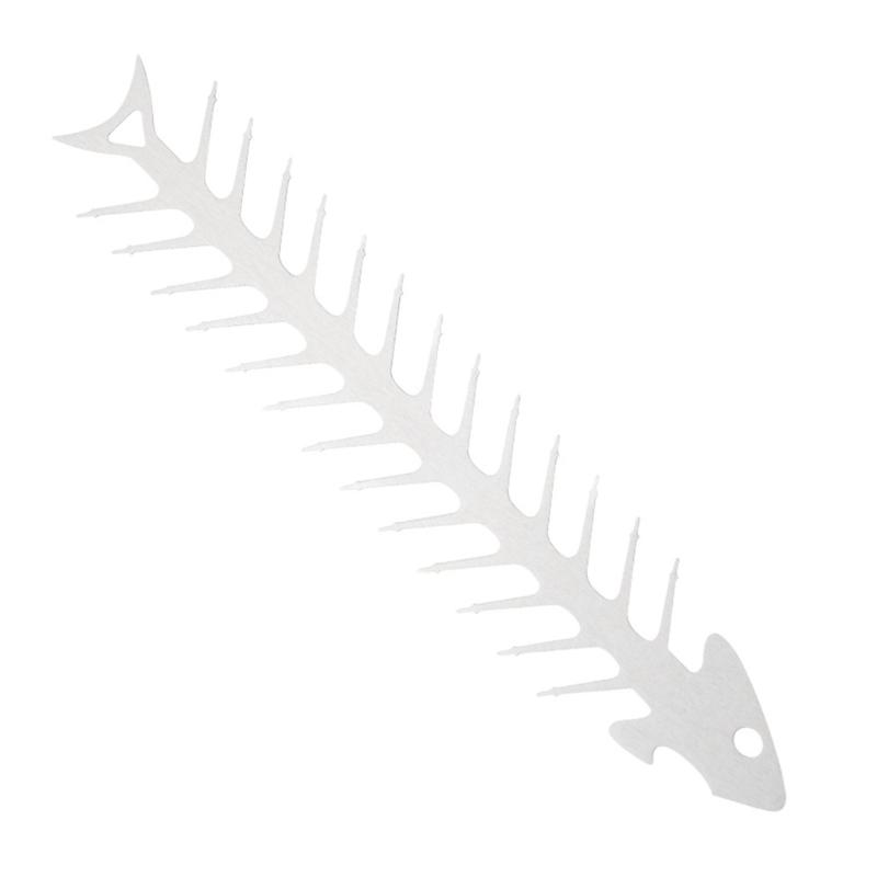 

Metal Fishbone Shape Barbecue Skewer Reusable Roaster Fork Campfires BBQ Tool Outdoor Camping Grills Skewers Bottle Opener 1