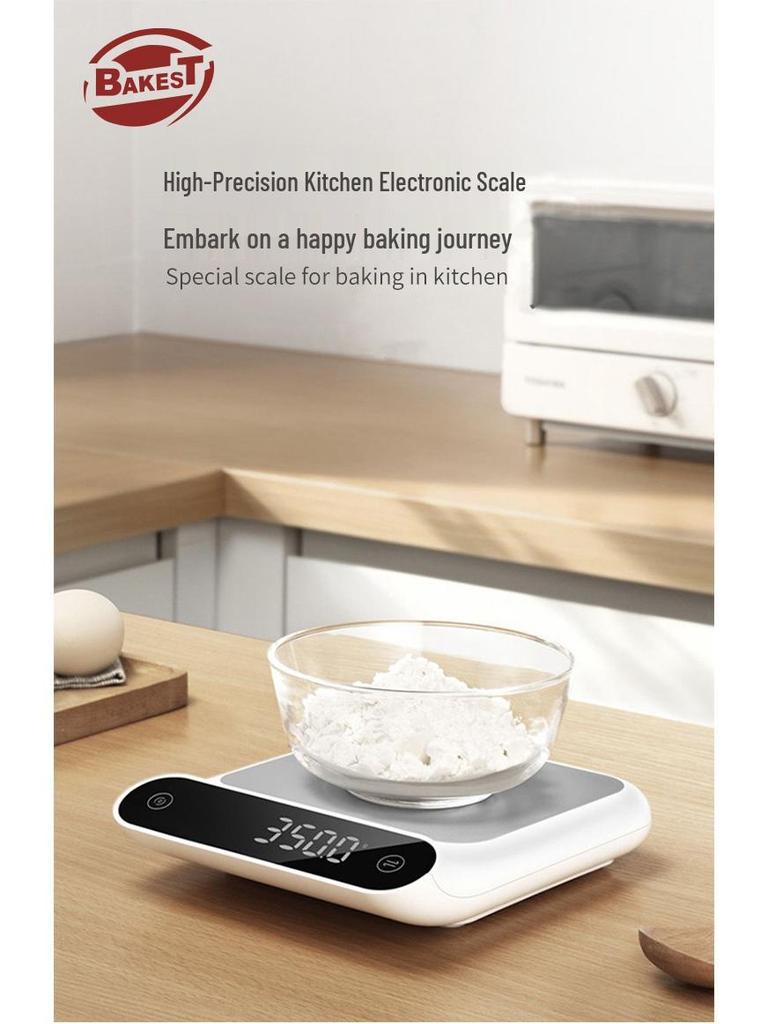 High Precision Touch Screen Kitchen Scale for Baking and Cooking