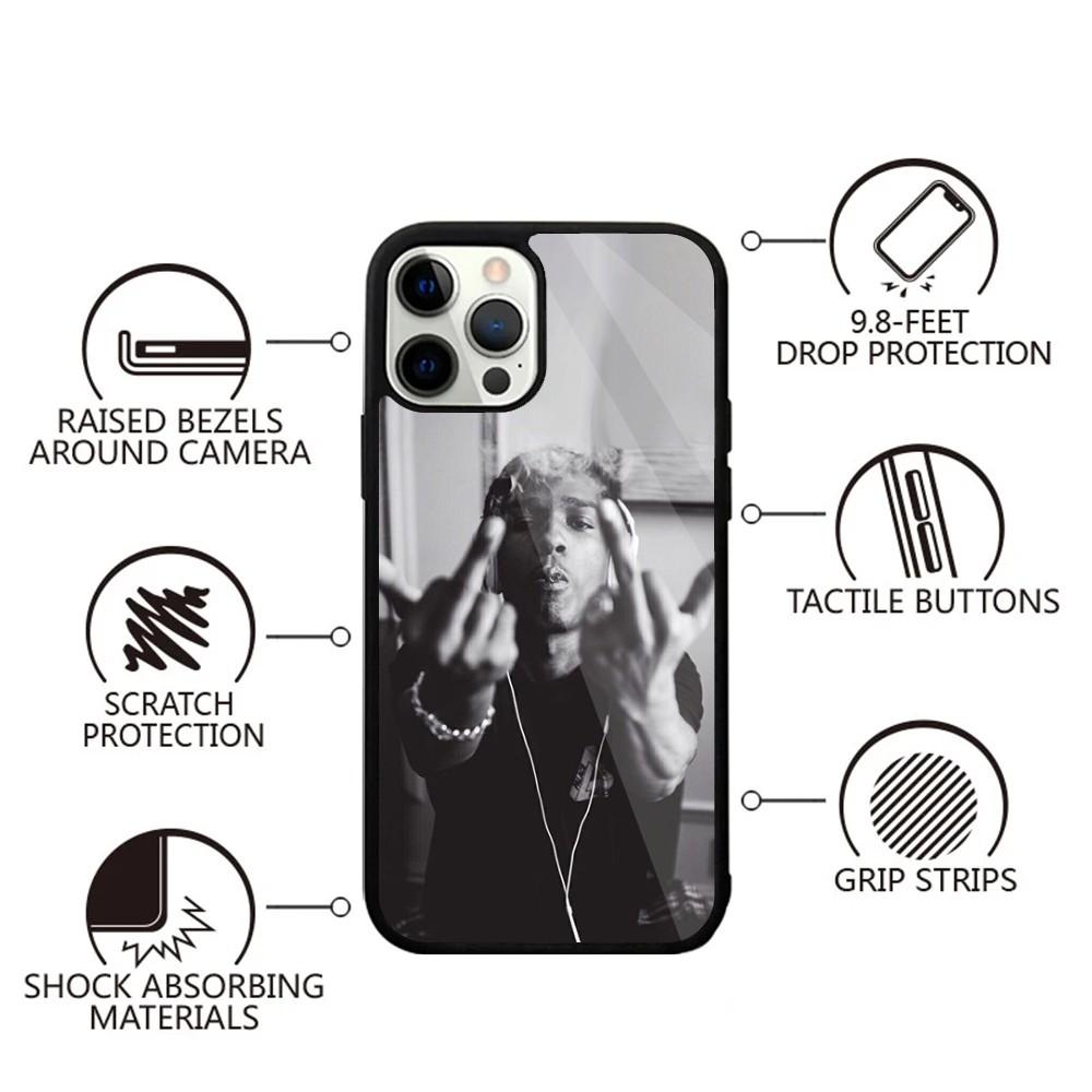 Rapper ASAP Rocky Handyhülle Für iPhone 16,15,14,13,12,11,Plus,Pro,Max,Mini Magsafe Magnetische Kabellose Ladung