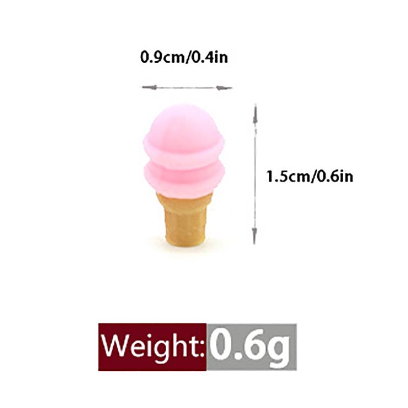10Pcs Miniature Dollhouse Mini Ice-Cream Cones Model Mini House Pretend Play Food Doll Toy Accessories Dollhouse Photo Props