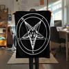 1PC Satan Symbol Print Flannel Blanket, High Quality All Seasons, Home Decor, Warmth and Comfort, Perfect for Christmas Gifts