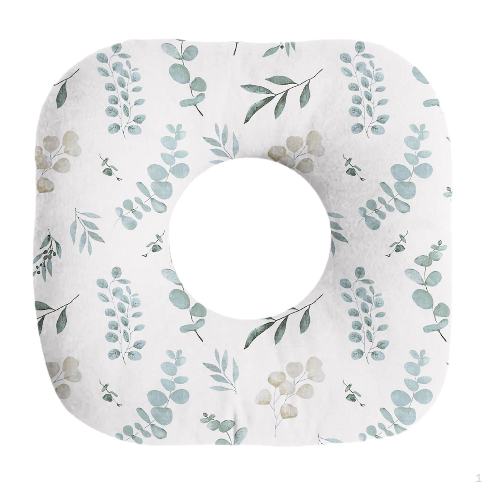 

Ear Piercing Pillow Comfortable Fashion O Shaped Guard Protector for Office Sofa Leaf