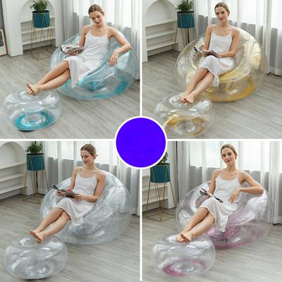New Inflatable Sequin Lazy Sofa Office Lunch Break Sofa Lounge Chair Internet Celebrity Photography Props Inflatable Sofa Lounge Chair