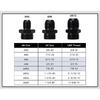 ID:58MM Universal Fuel Filter with Bracket with 2pcs AN6/AN8/AN10 Adaptor Fittings with 100micron Steel Element PQY5573+LS2511