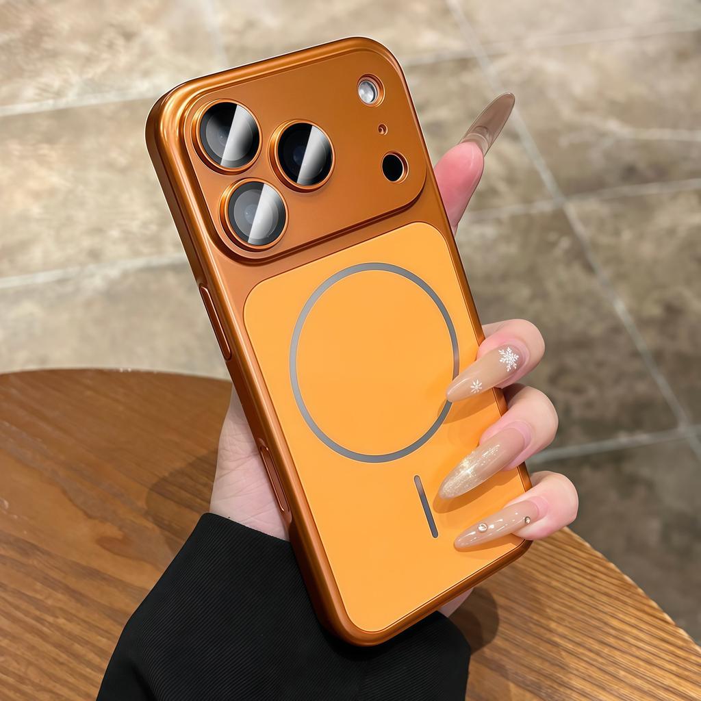 Applicable To Second Change iphone18Pro Mobile Phone Case Electroplating Magnetic Suction Apple 16pro Ultra-thin Pc Hard Case Protective Case