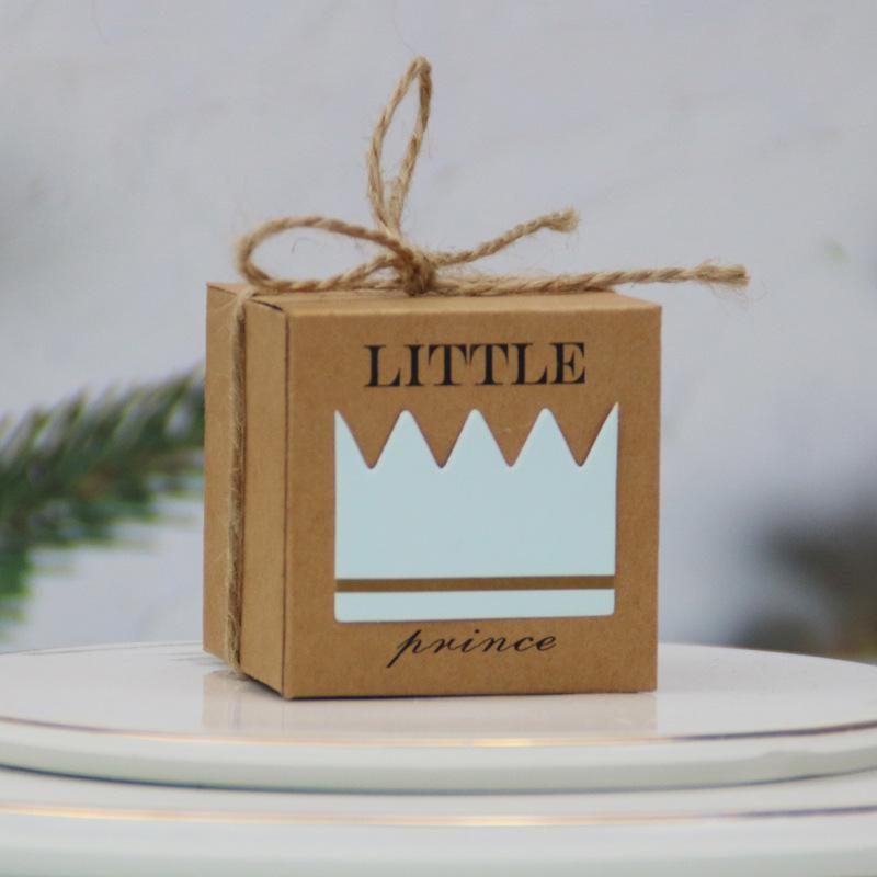 

European Kraft Candy Box Creative Wedding Princess Prince Candy Box Baby Full Moon Candy Box