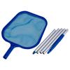 Swimming Pool Skimmer Net with 5 Section Aluminum Pole Ultra Rake Mesh Netting Bag Basket Leaf Removal Garden Pond Cleaning Tool