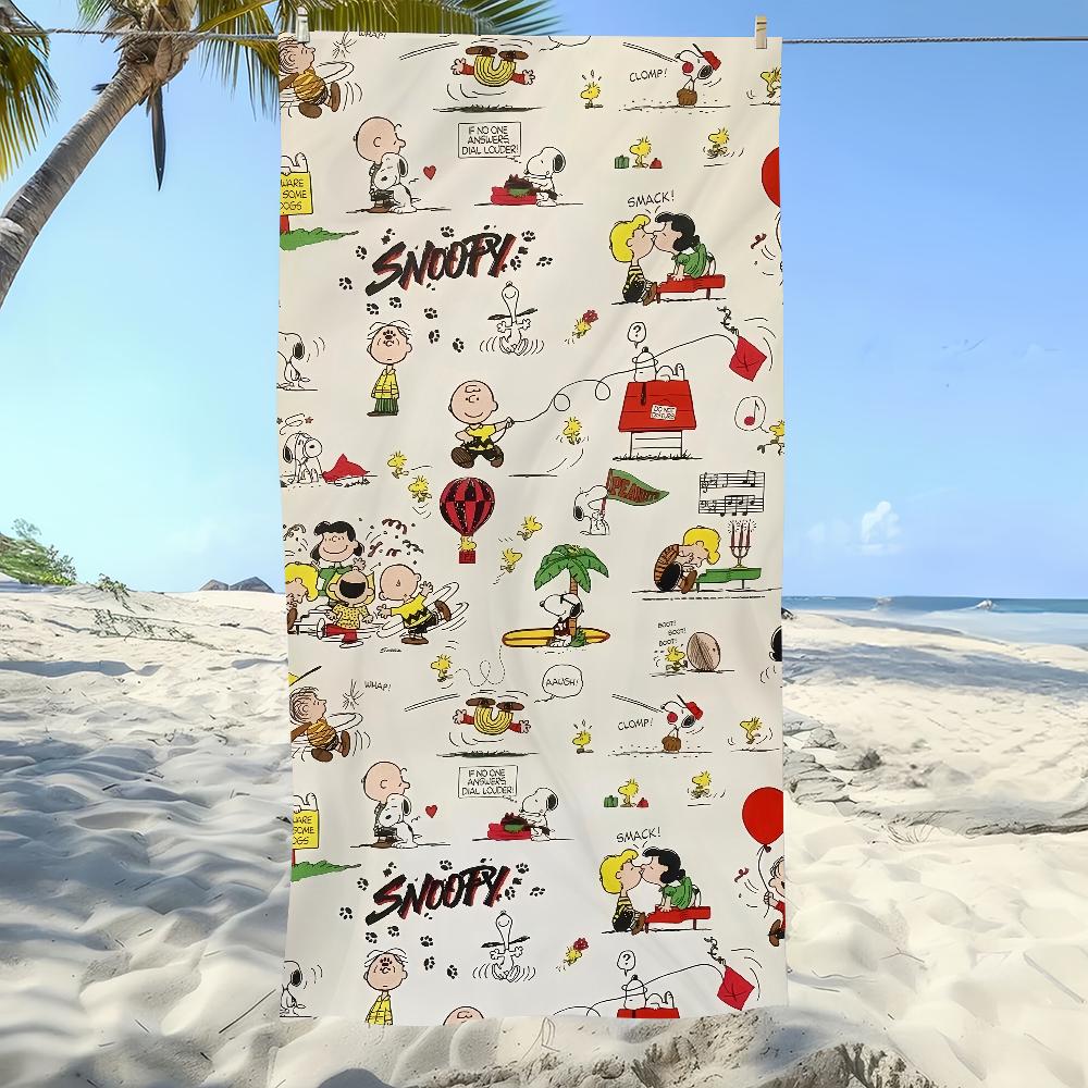 Towel Soft Cute Pool Gift For Travel S-Snoopys-S Gym Shower Camping Quick Dry Cartoon Sports Large Beach Towel