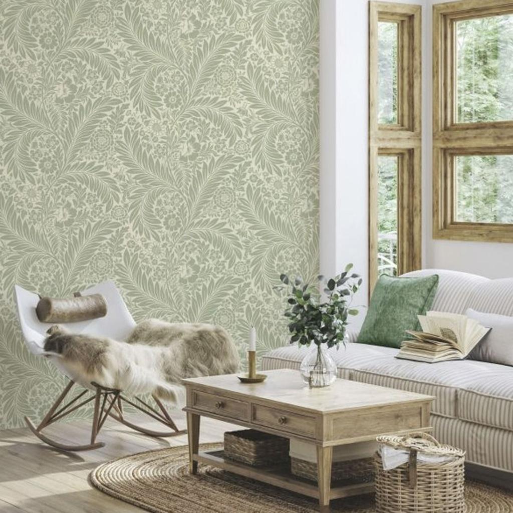 World Of Wallpaper Florence Leaf Wallpaper