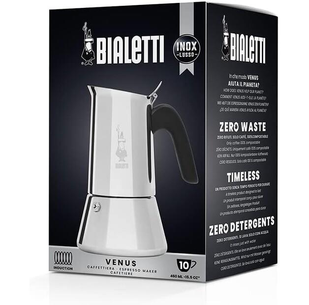 Кофеварка Bialetti New Venus на 10 чашек из нержавеющей стали (0007256/CN)