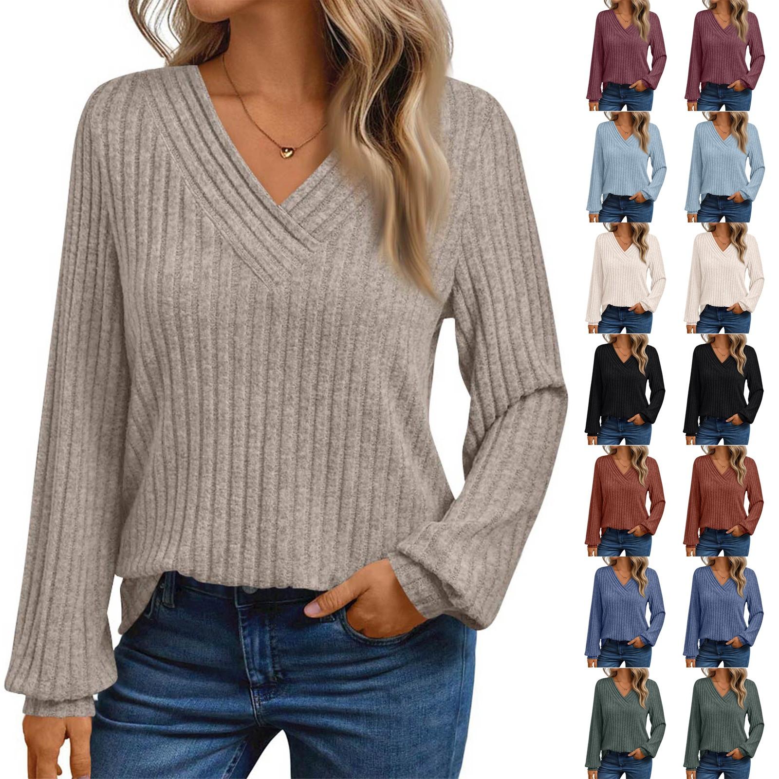

Women s Casual Fashion Long Sleeve Shirt Oversized Solid Color Tops L армія зелений колір